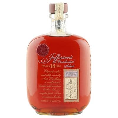 Jefferson's 1991 18 Year Old, Presidential Select Bourbon Whiskey