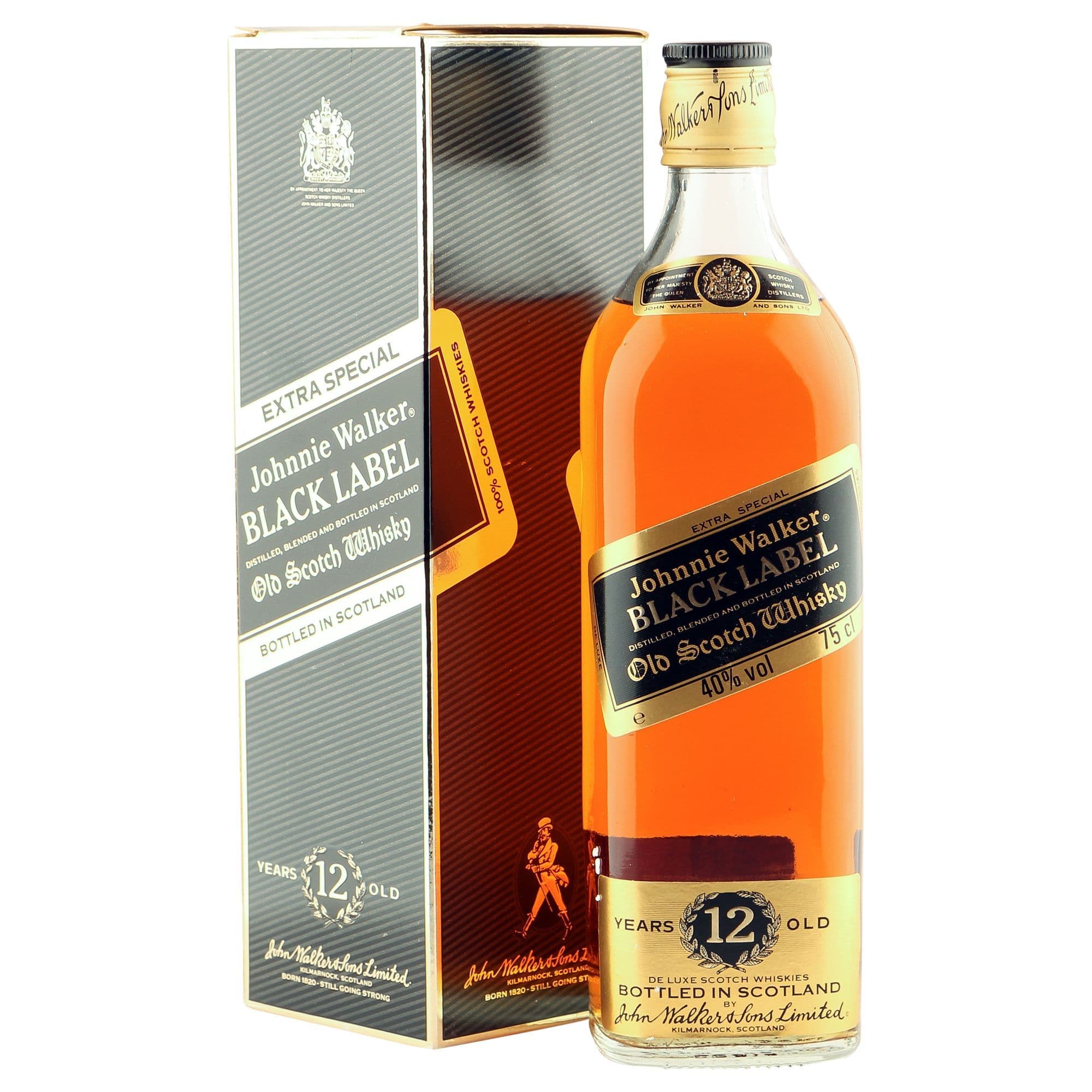 Johnnie Walker 12 Year Old, Black Label Blended | The Whisky Vault
