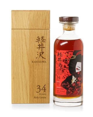 Karuizawa 34 Year Old, Ruby Geisha Japanese Whisky with Wood Box - Sherry Butt #3668