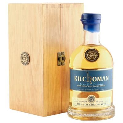 Kilchoman 100% Islay Malt, Cask Strength with Wooden Case
