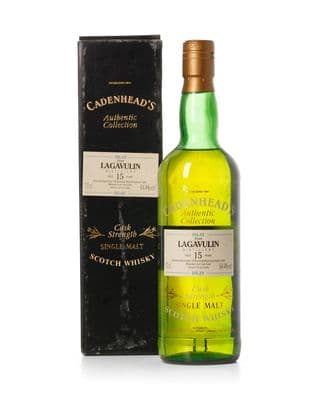 Lagavulin 1978 15 Year Old, Cadenhead's 1993 Bottling with Box