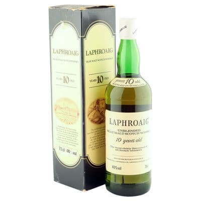 Laphroaig 10 Year Old Unblended Islay Malt with Box, 40% ABV