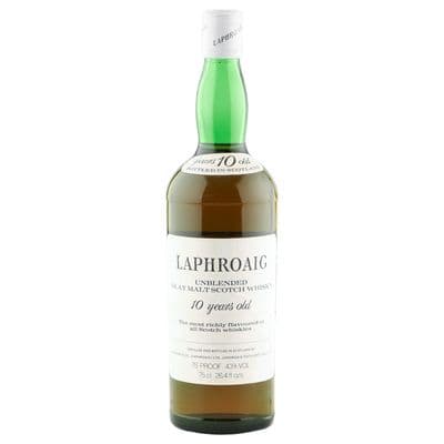 Laphroaig 10 Year Old Unblended Seventies Bottling, 43% ABV