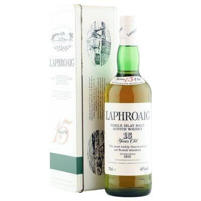 Laphroaig 15 Year Old Islay Malt, UK Edition with Tin