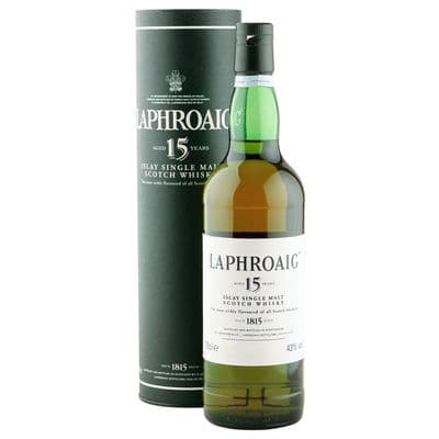 Laphroaig 15 Year Old, Nineties Bottling with Tube