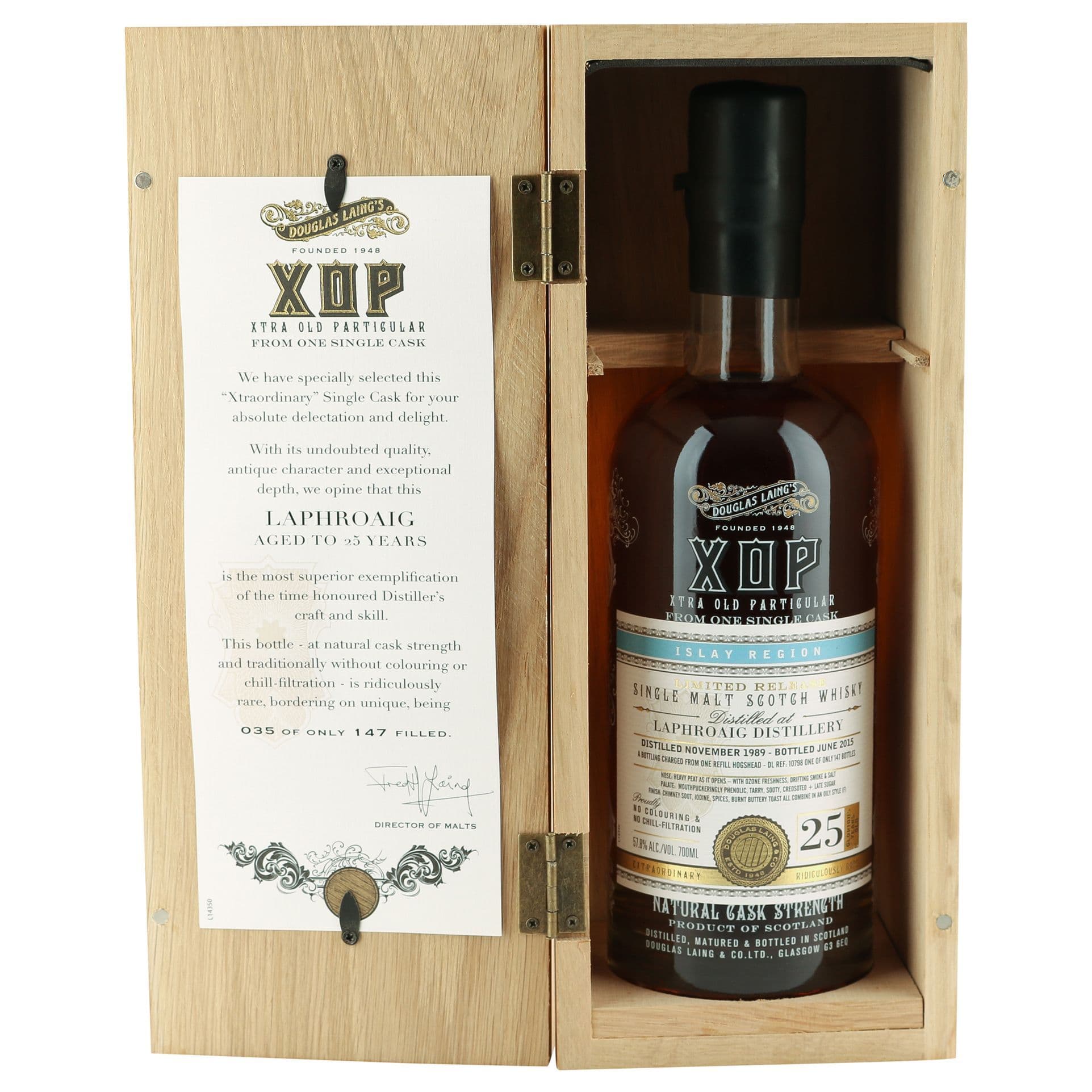 Laphroaig 1989 25 Year Old, Douglas Laing XOP 2015 | The Whisky Vault