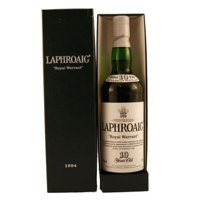 LAPHROAIG 10year Pre-Royal Warrant 空瓶・空箱 Laphroaig 1994 10 