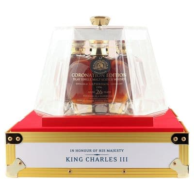 Laphroaig King Charles III Trilogy, Duncan Taylor The Coronation Edition 2023 Presentation Set