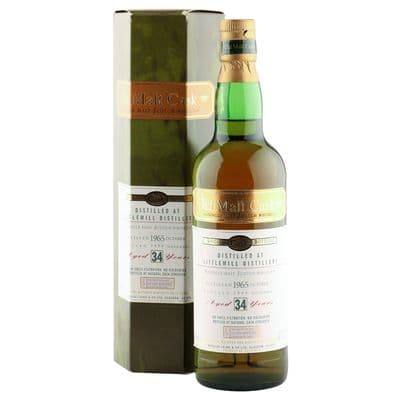 Littlemill 1965 34 Year Old, The Old Malt Cask 1999 Bottling with Box