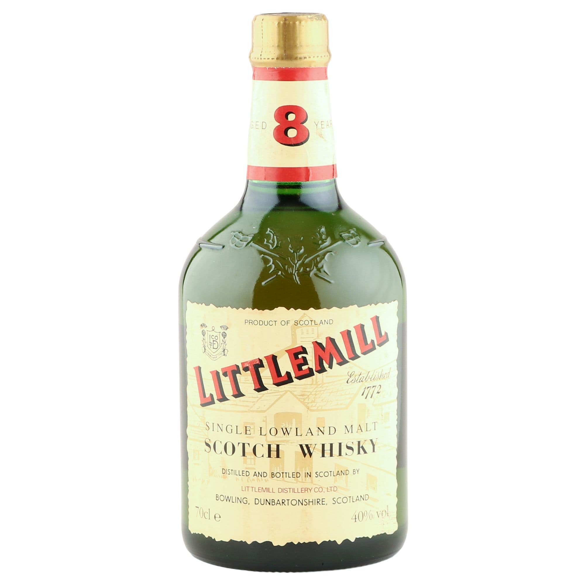Littlemill 8 Year Old, Nineties Dumpy Bottling | The Whisky Vault