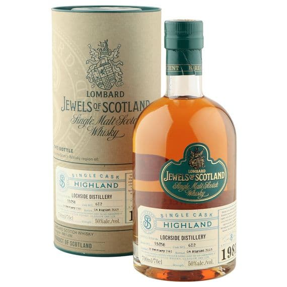 Lochside 1981 24 Year Old, Lombard Jewels of Scotland 2005 Bottling with Tube | The Whisky Vault