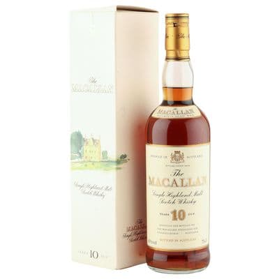 Macallan 10 Year Old, 75CL Eighties Bottling with Box