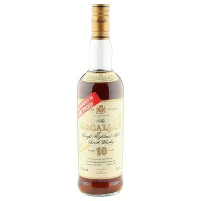 Macallan 10 Year Old, Full Proof Nineties Bottling