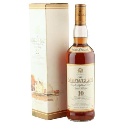 Macallan 10 Year Old, Old Style Presentation with Box