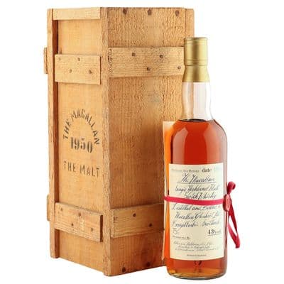 Macallan 1950 Handwritten Label, Atkinson Baldwin Bottling with Box