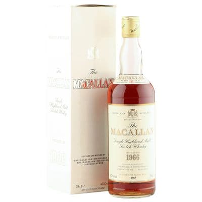 Macallan 1966 18 Year Old, UK 1985 Bottling with Box