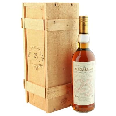 Macallan 1966 25 Year Old Anniversary Malt, UK 1992 Bottling with Box