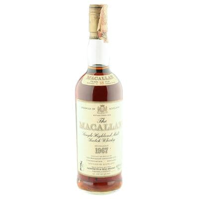 Macallan 1967 18 Year Old, Italian Import