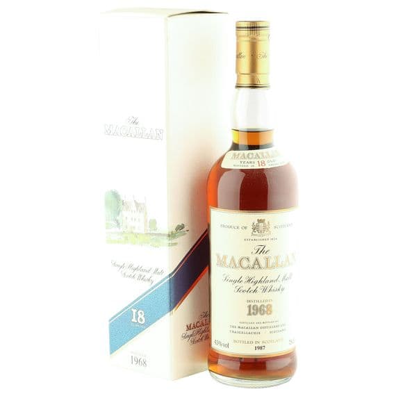 Macallan 1968 18 Year Old, Vintage UK 1987 Bottling | The Whisky Vault