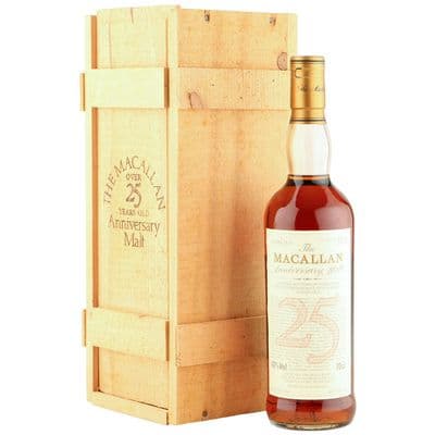 Macallan 1968 25 Year Old Anniversary Malt with Presentation Box
