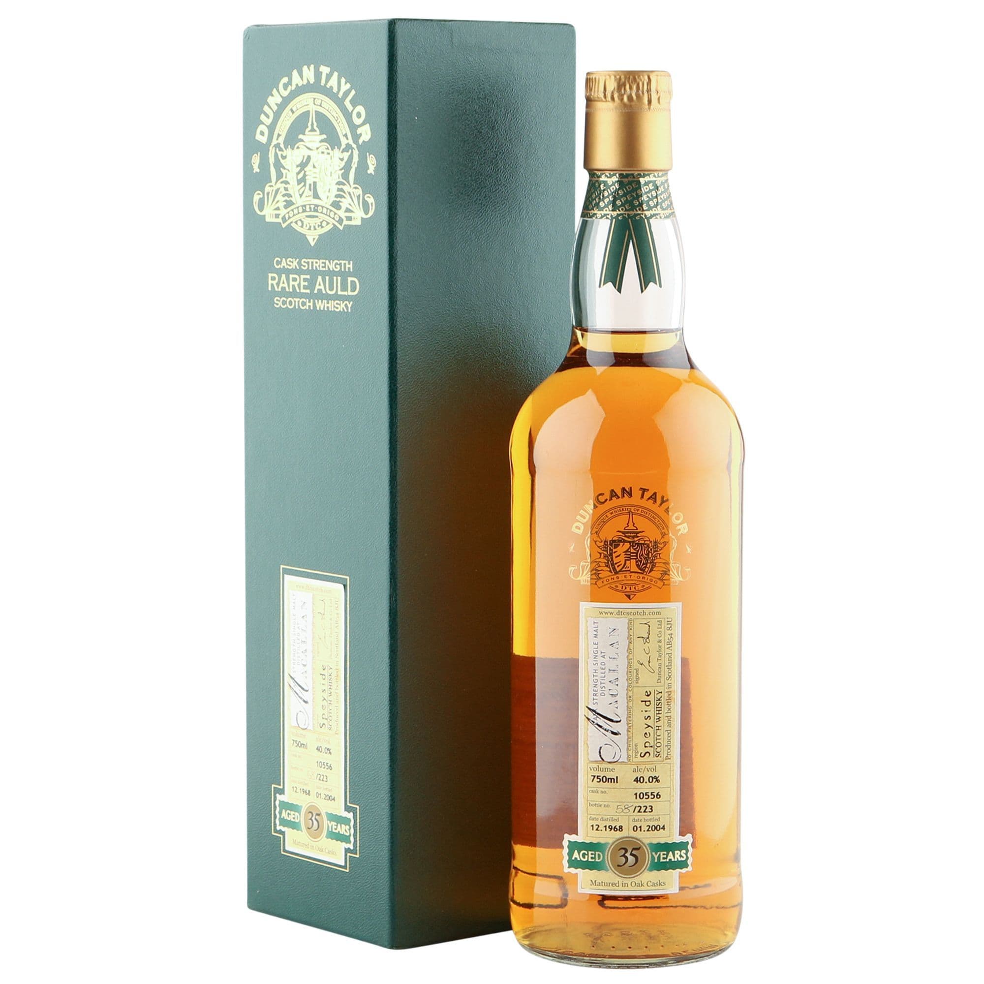 Macallan 1968 35 Year Old, Duncan Taylor Rare Auld | The Whisky Vault