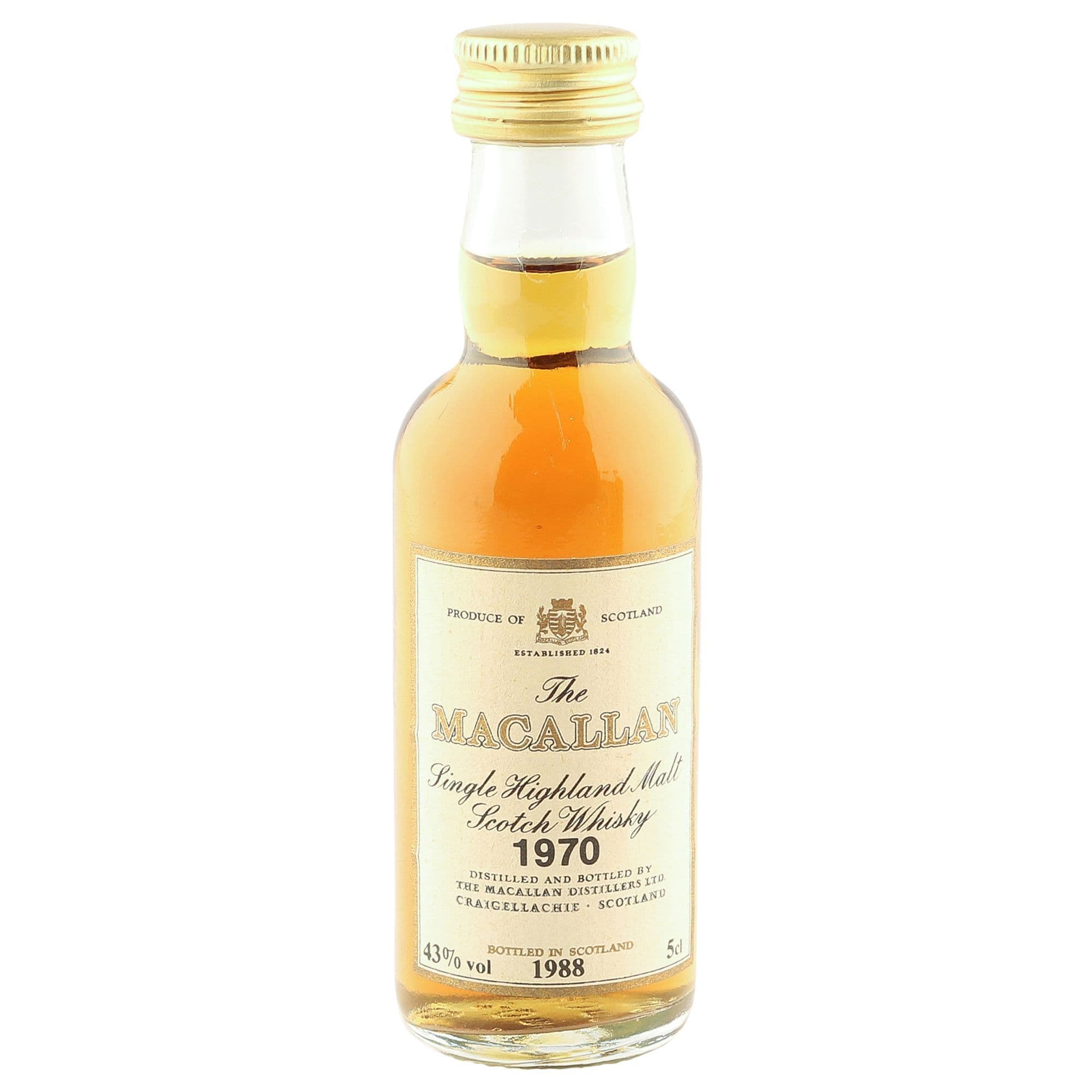 Macallan 1970 18 Year Old, UK 1988 Bottling The Whisky Vault