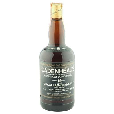 Macallan 1970 19 Year Old, Cadenhead 1990 Bottling