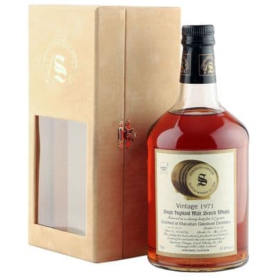 Macallan 1971 27 Year Old, Signatory Vintage 1999 Bottling with Case - Cask 12/096/29