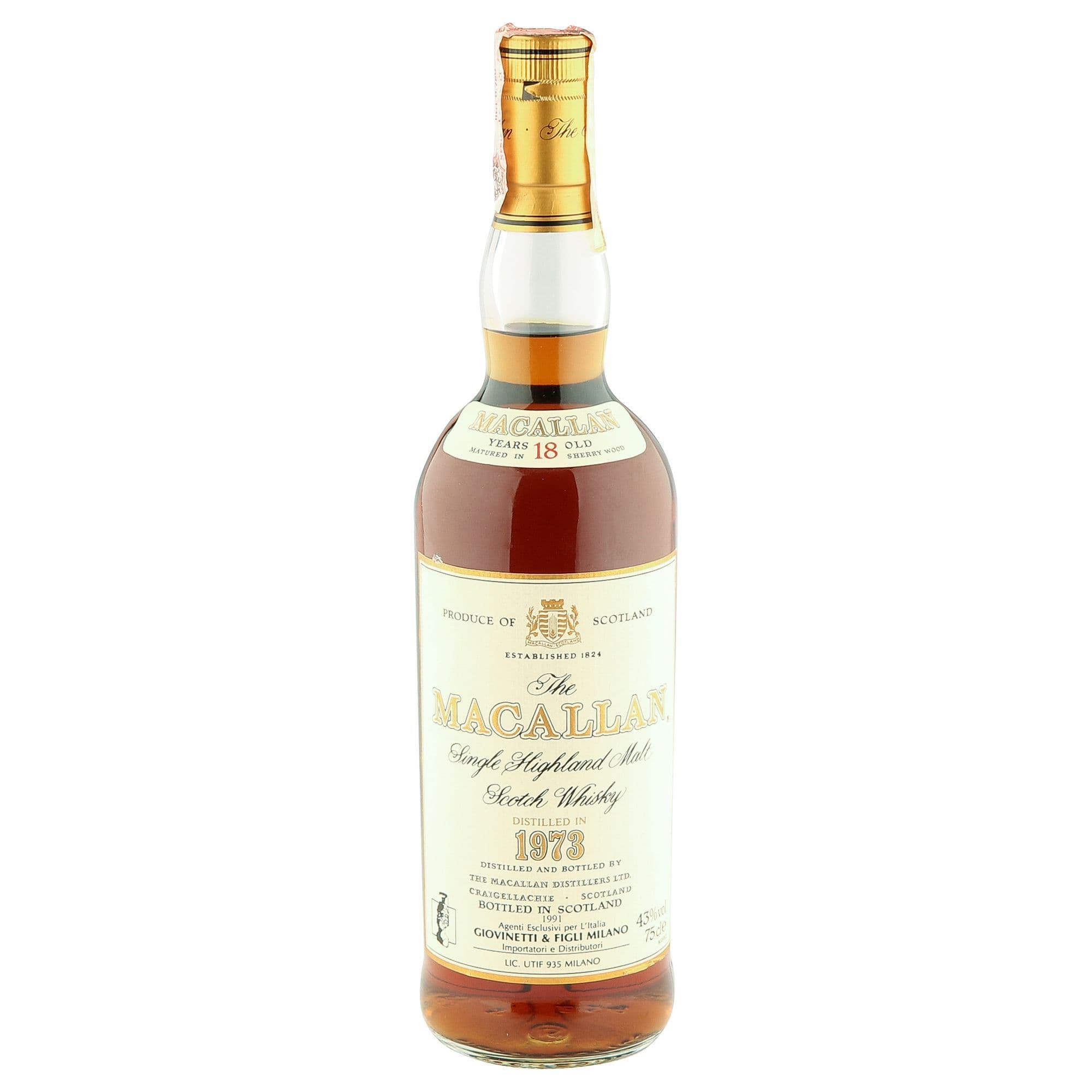 Macallan 1973 18 Year Old, Italian Import | The Whisky Vault
