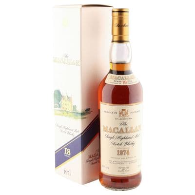 Macallan 1974 18 Year Old, UK 1993 Bottling with Box