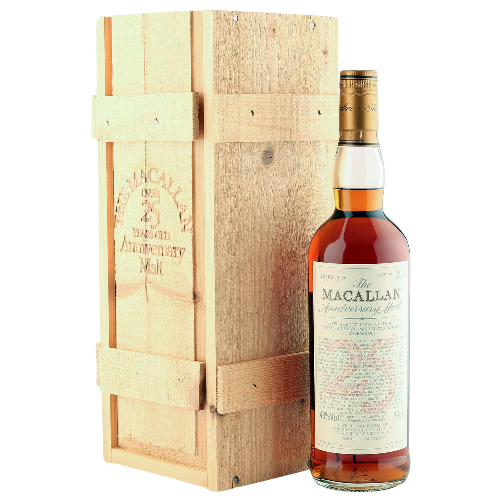 Macallan 1974 25 Year Old Anniversary Malt | The Whisky Vault