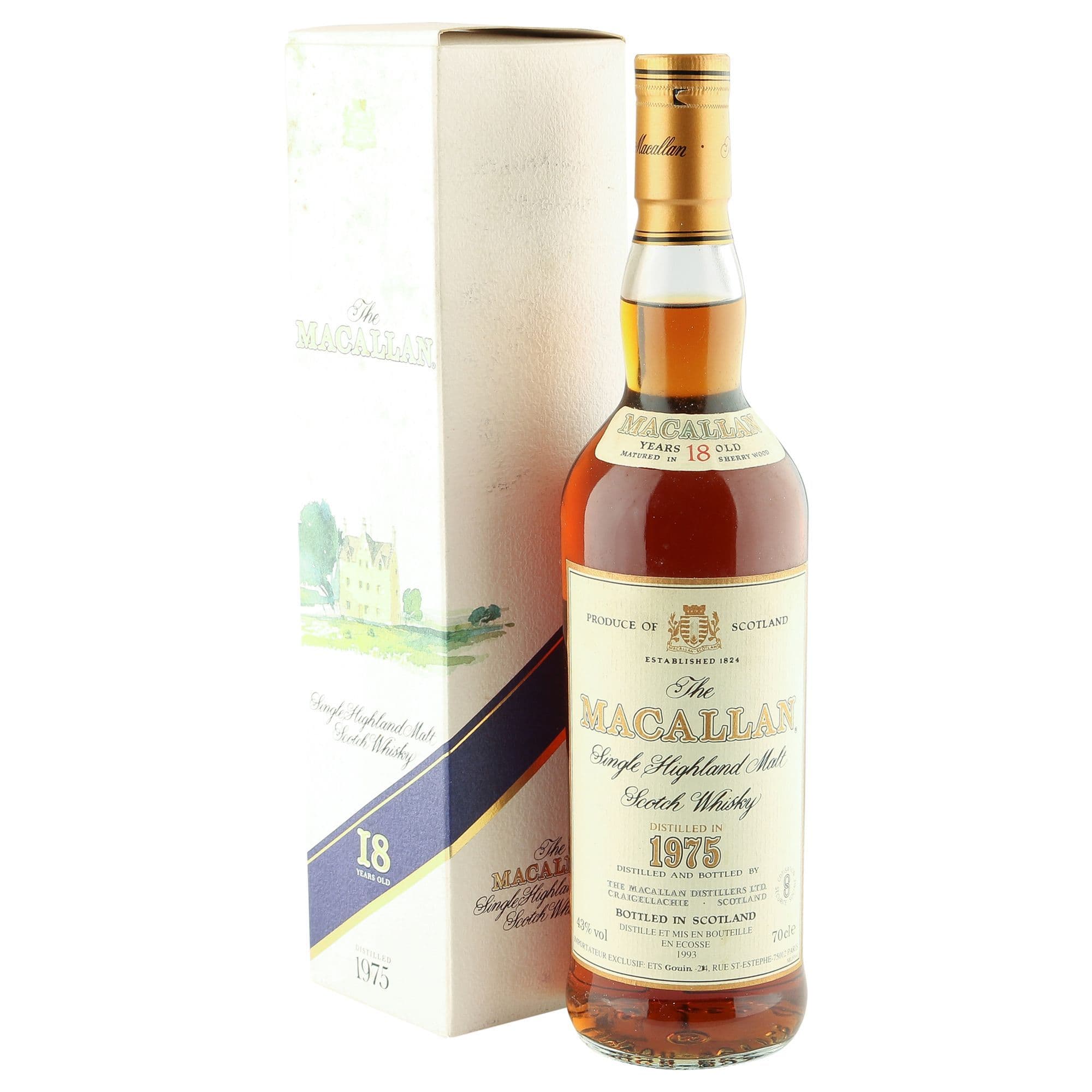 Macallan 1975 18 Year Old, 1993 Bottling with Box | The Whisky Vault