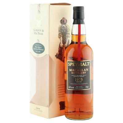 Macallan 1975 Vintage Speymalt, Gordon & Macphail 2001 Bottling