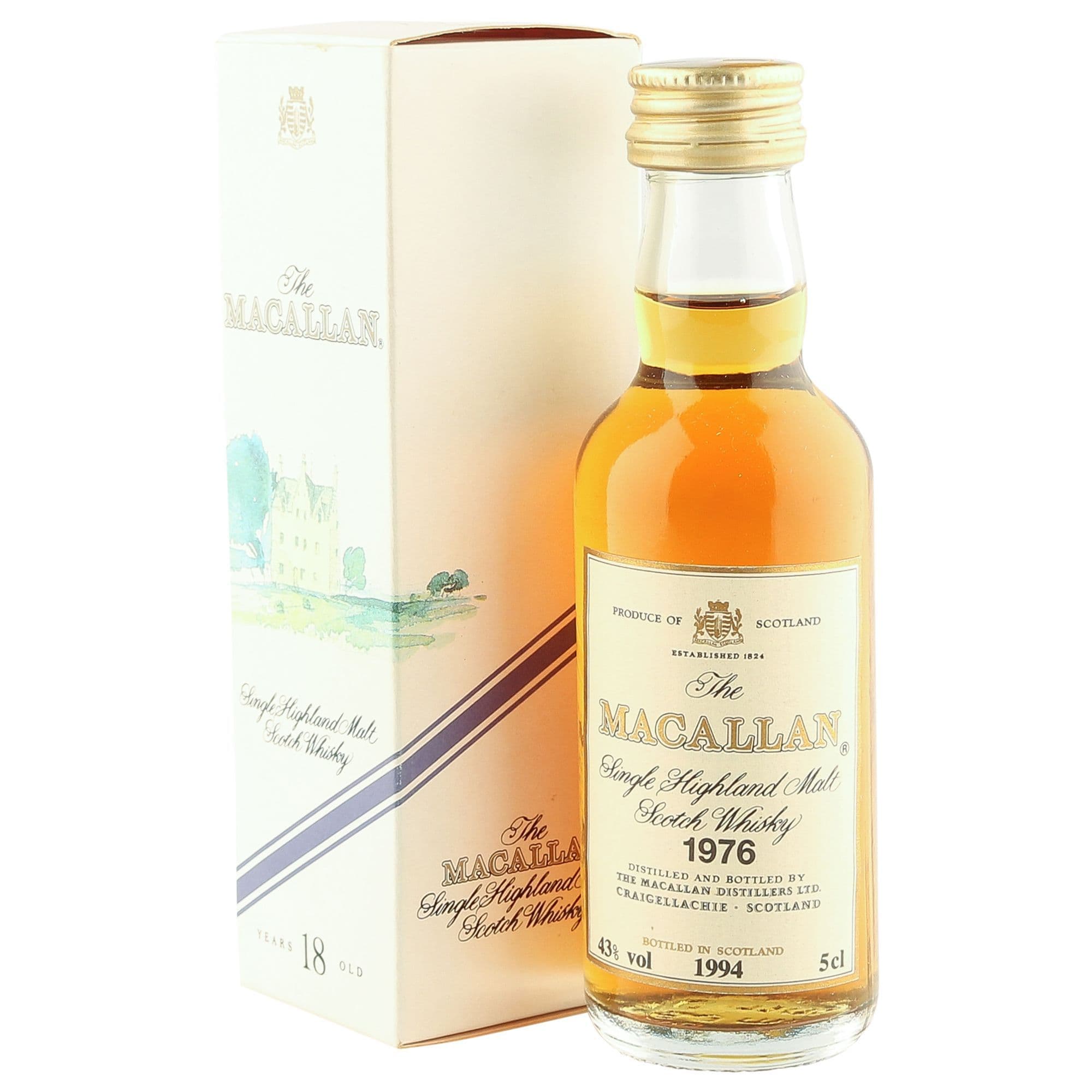 Macallan 1976 18 Year Old, 5CL Miniature with Box | The Whisky Vault