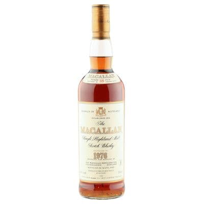 Macallan 1976 18 Year Old, French Import 1994 Bottling