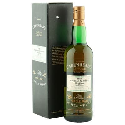 Macallan 1976 19 Year Old, Cadenhead 1996 Bottling with Box