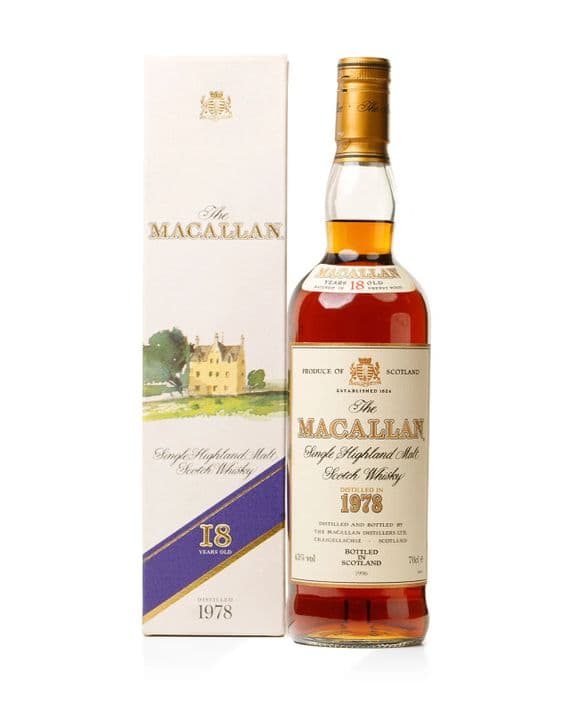 Macallan 1978 18 Year Old, 1996 Bottling with Box | The Whisky Vault