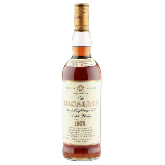 Macallan 1978 18 Year Old, US Import 1996 Bottling | The Whisky Vault