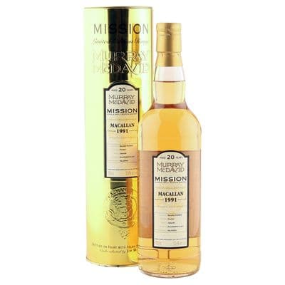 Macallan 1991 20 Year Old, Murray McDavid Mission 2011 Bottling with Tin Tube