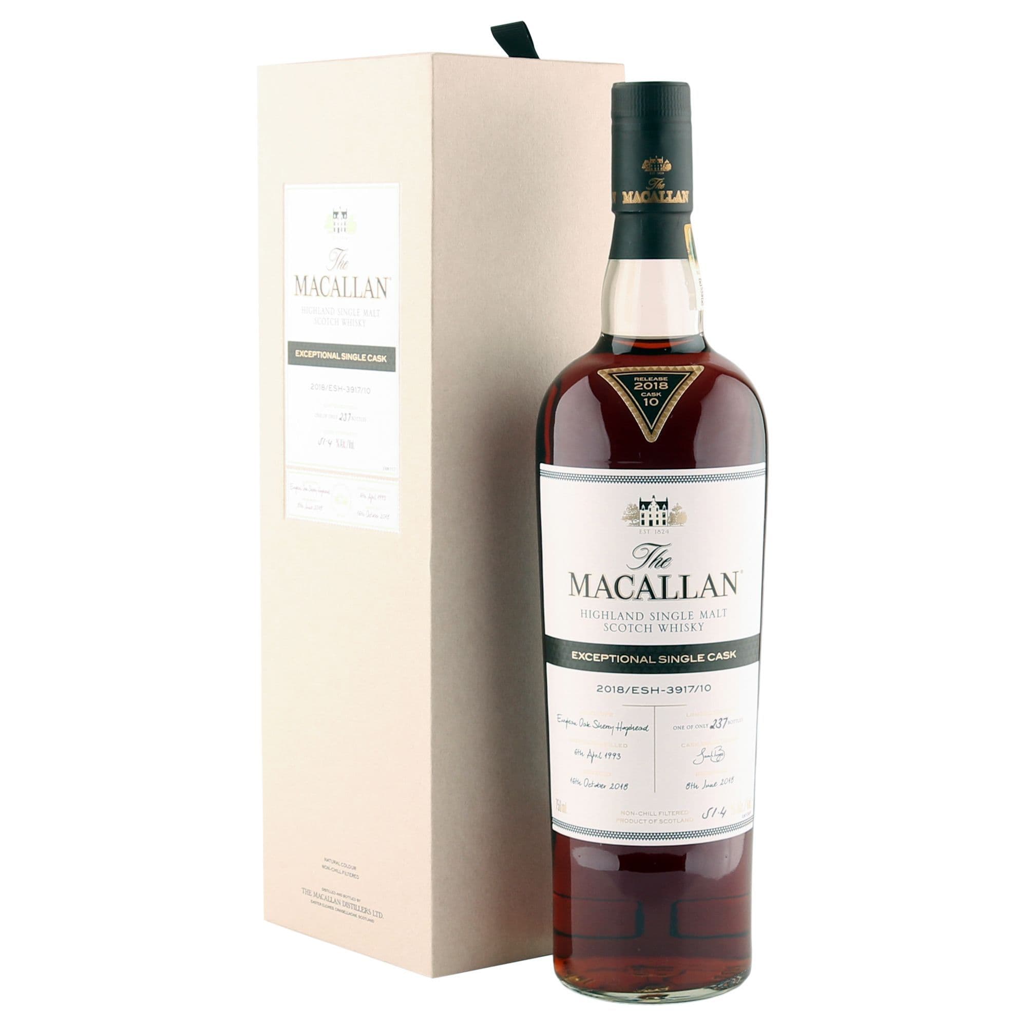 Macallan 1993 25 Year Old, ESC - 2018/ESH-3917/10 | The Whisky Vault