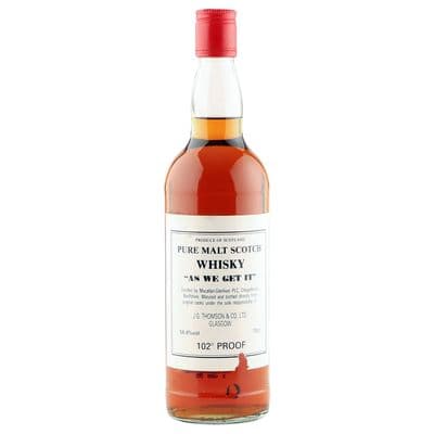 Macallan As We Get It, 102 Proof J.G. Thomson Bottling