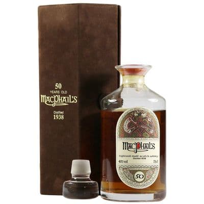 MacPhail's 1938 50 Year Old, Gordon & MacPhail Decanter with Case