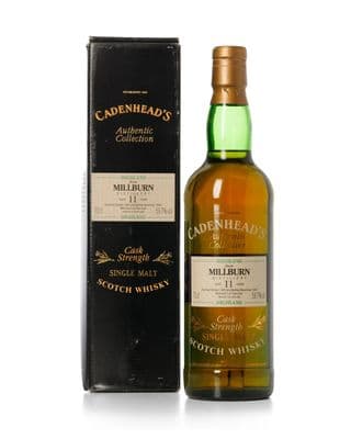Millburn 1983 11 Year Old, Cadenhead's 1994 Bottling with Box