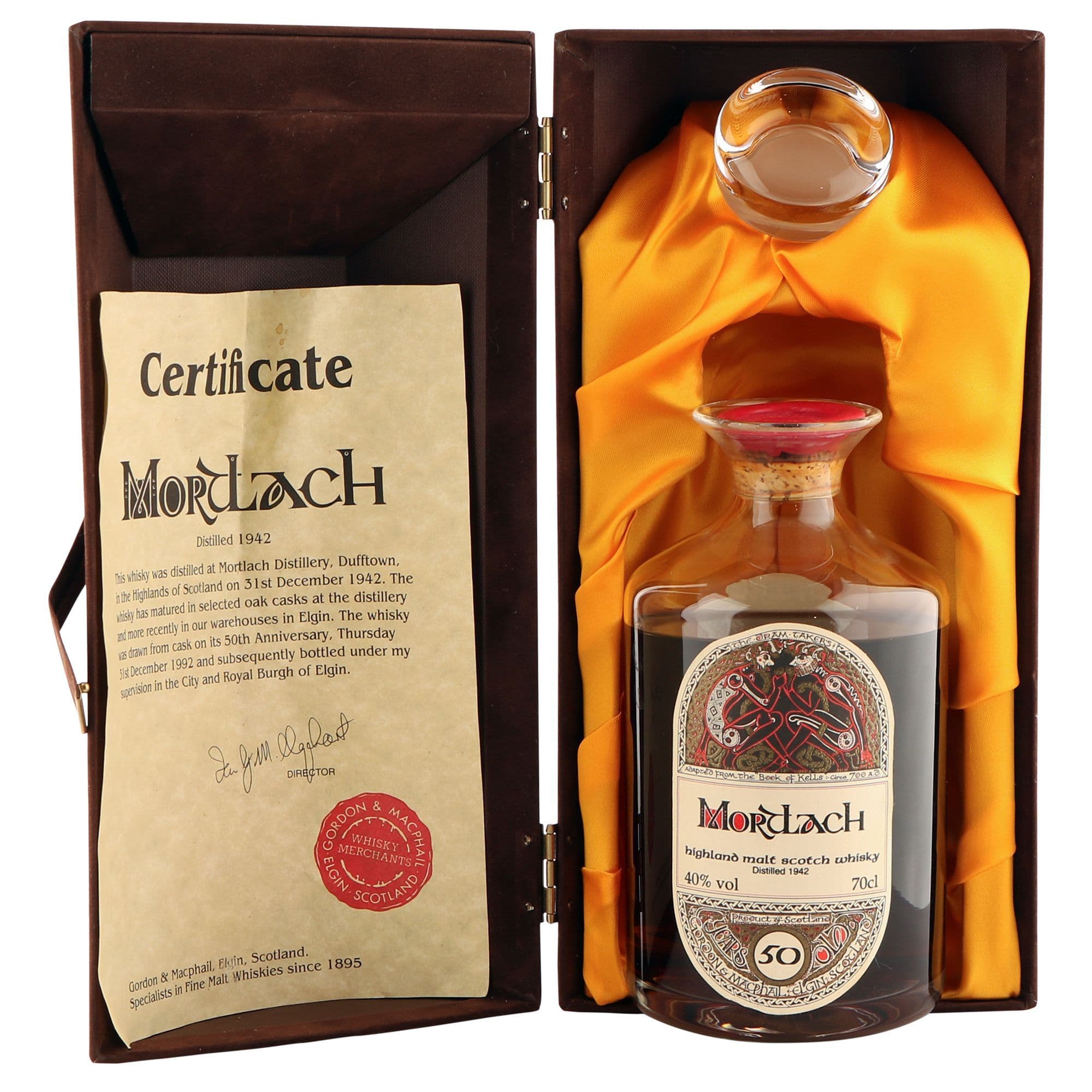 Mortlach 1942 50 Year Old with Presentation Case | The Whisky Vault