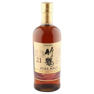 Nikka Taketsuru 21 Year Old, Pure Malt 80th Anniversary 2014 Bottling