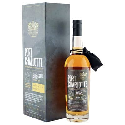 Port Charlotte 2001 21 Year Old, Vintage Bottlers Single Cask 2022 Bottling with Box
