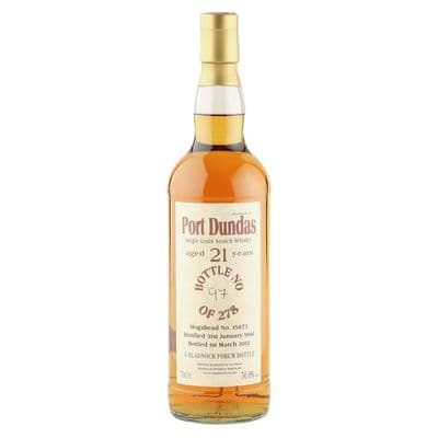 Port Dundas 1991 21 Year Old, Bladnoch Forum 2012 Bottling