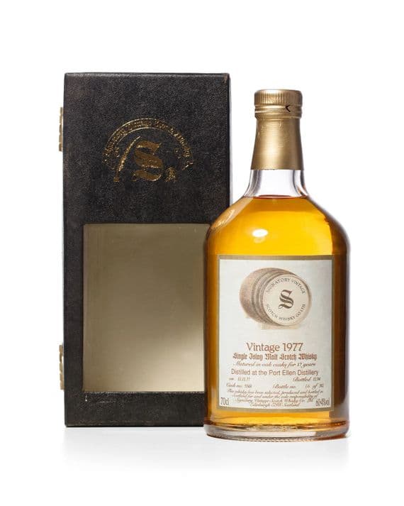 Port Ellen 1977 17 Year Old, Signatory Vintage 1994 Bottling with Presentation Box - Cask 5560 | The Whisky Vault