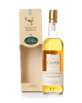Port Ellen 1980 15 Year Old, Gordon & MacPhail Cask Strength 1996 Bottling with Box