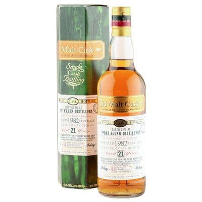Port Ellen 1982 21 Year Old, The Old Malt Cask 2003 Bottling for The Islay Whisky Shop